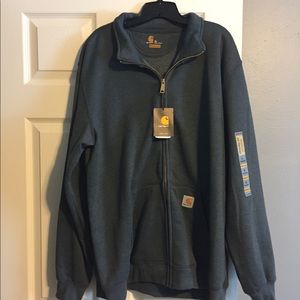NWT- Men’s charcoal gray zip sweatshirt